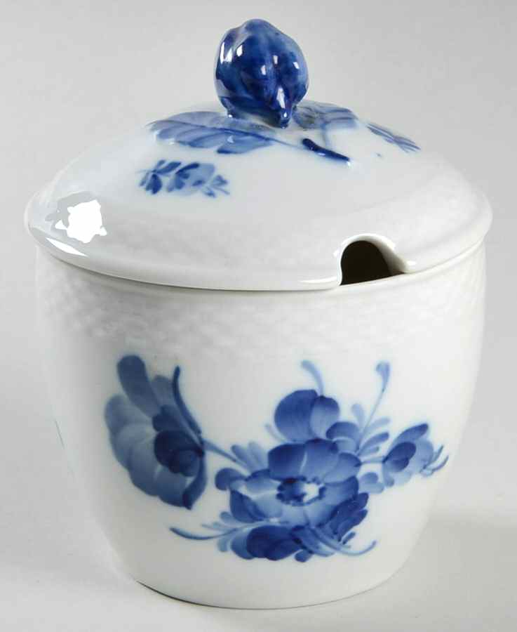 Blue Flowers Braided Jam/Jelly & Lid by Royal Copenhagen-1