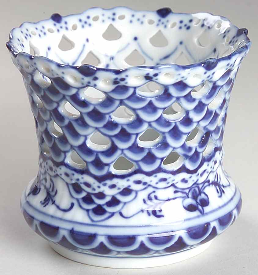 Blue Fluted Full Lace (No Trim) Cigarette Holder by Royal Copenhagen-1
