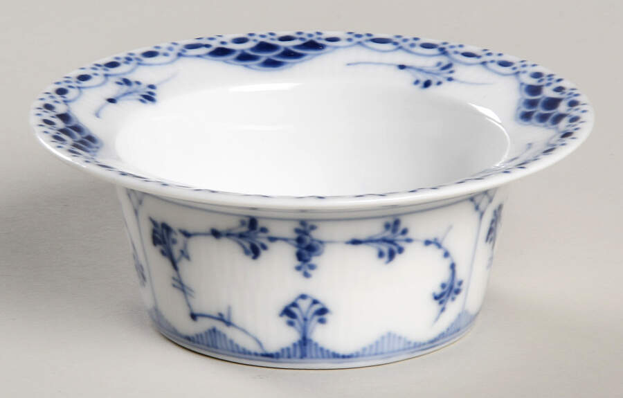 Blue Fluted Half Lace Border (No Trim) Ramekin No Saucer by Royal Copenhagen-1