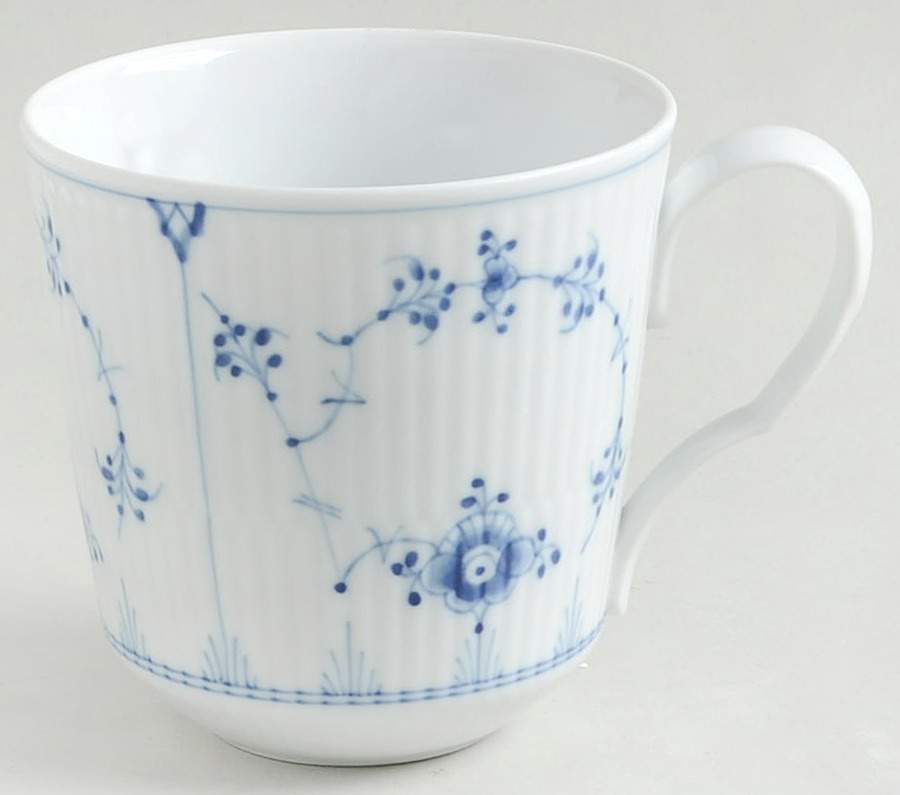 Blue Fluted Plain (No Trim) Mug by Royal Copenhagen-1