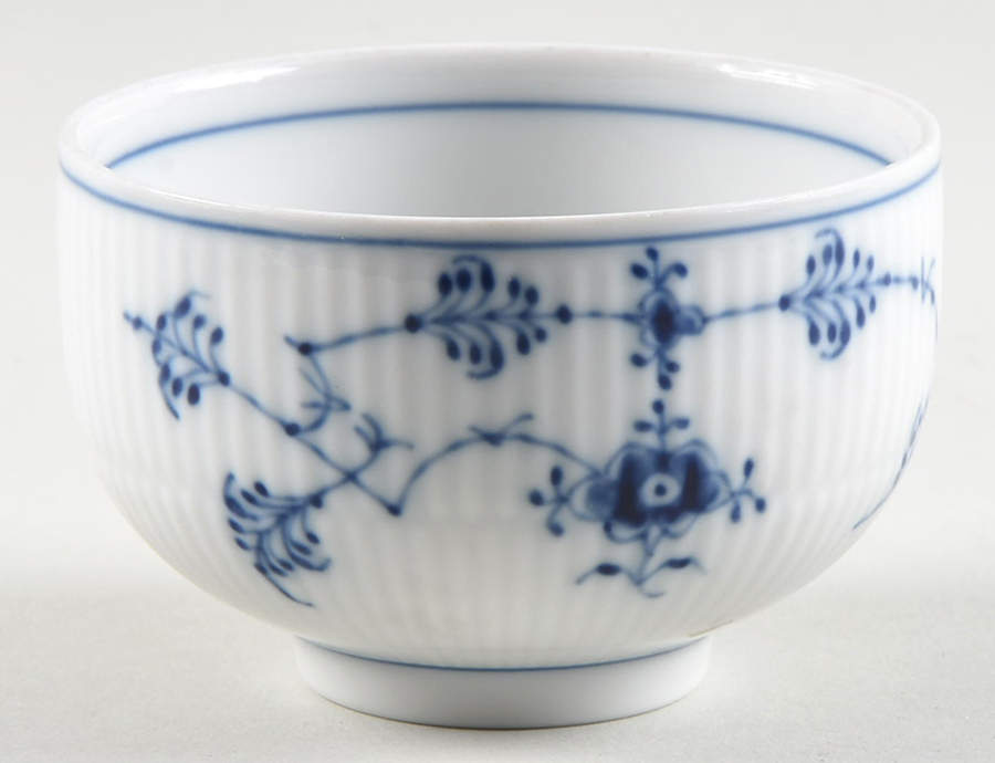 Blue Fluted Plain (No Trim) Cranberry Bowl by Royal Copenhagen-1