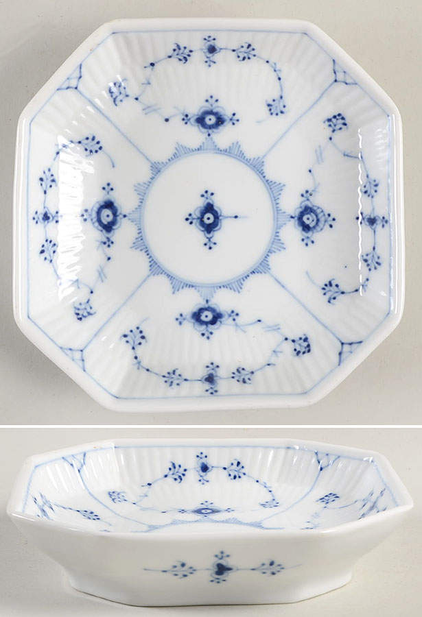 Blue Fluted Plain (No Trim) Bon Bon by Royal Copenhagen-1