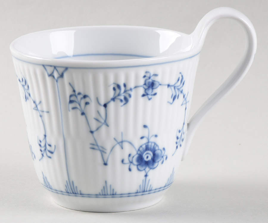 Blue Fluted Plain (No Trim) Mug by Royal Copenhagen-1