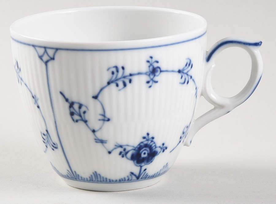 Blue Fluted Plain (No Trim) Oversized Cup by Royal Copenhagen-1