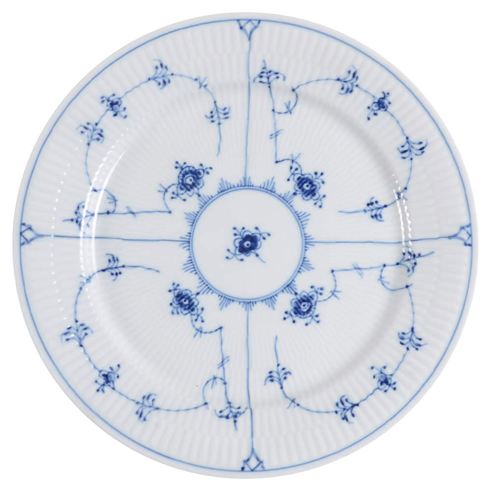 Blue Fluted Plain (No Trim) Dinner Plate by Royal Copenhagen-1