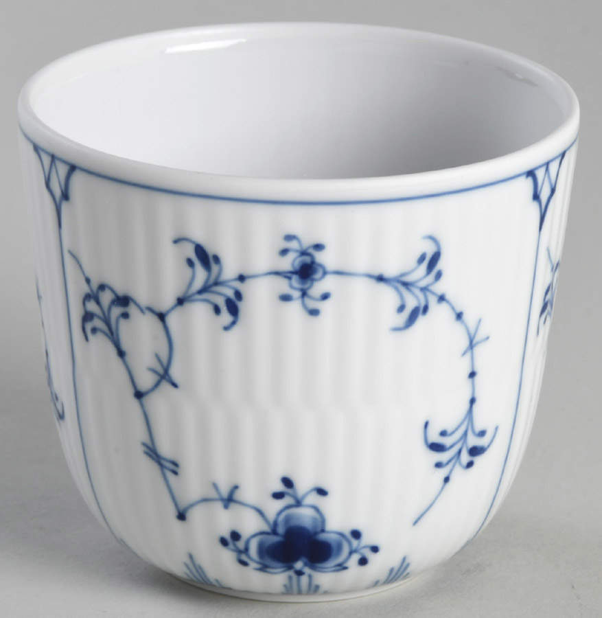 Blue Fluted Plain (No Trim) Votive Candleholder by Royal Copenhagen-1