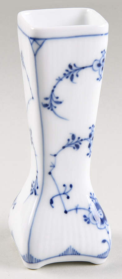 Blue Fluted Plain (No Trim) Bud Vase by Royal Copenhagen-1