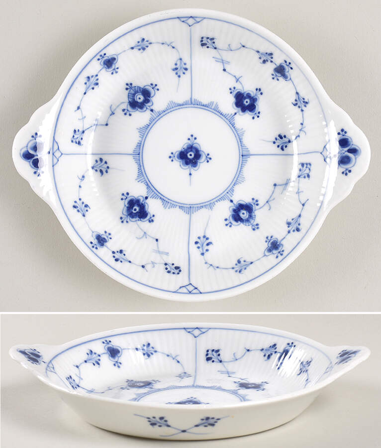Blue Fluted Plain (No Trim) Individual Augratin by Royal Copenhagen-1