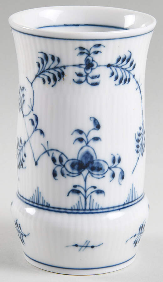 Blue Fluted Plain (No Trim) 5" Vase by Royal Copenhagen-1