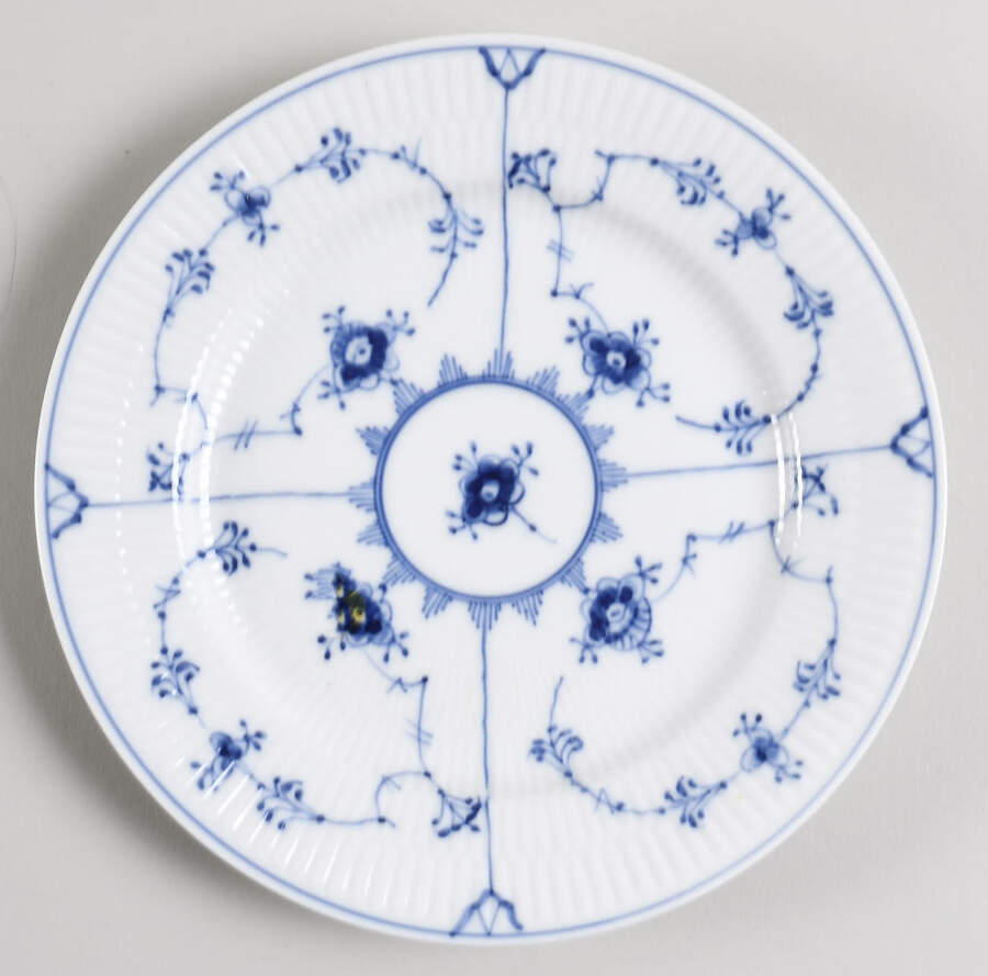 Blue Fluted Plain (No Trim) Salad Plate by Royal Copenhagen-1