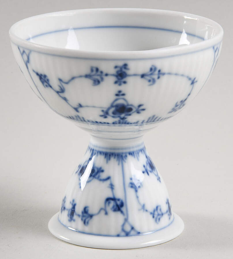 Blue Fluted Plain (No Trim) China Sherbet by Royal Copenhagen-1