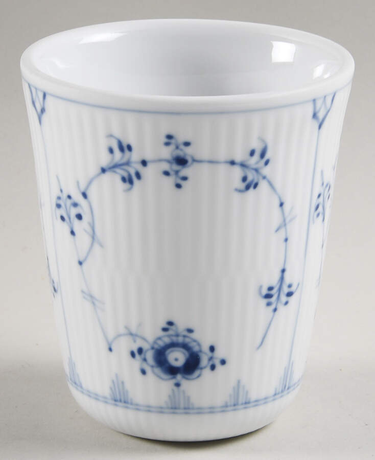 Blue Fluted Plain (No Trim) Large Thermal Cup by Royal Copenhagen-1