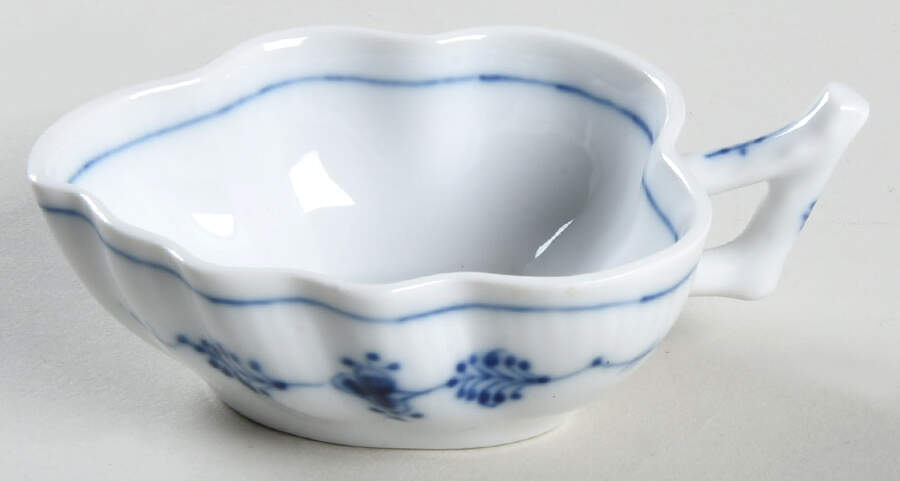 Blue Fluted Plain (No Trim) 3" Handled Leaf Dish by Royal Copenhagen-1