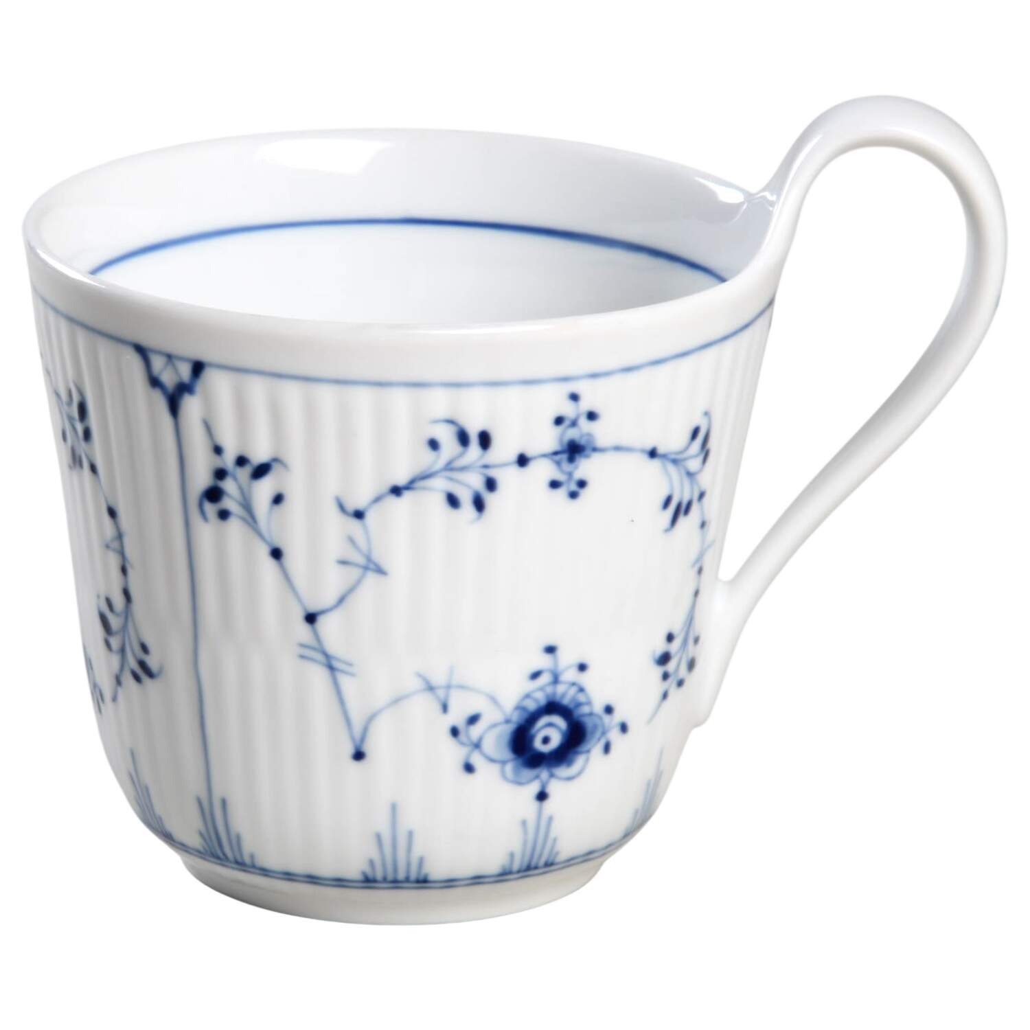 Blue Fluted Plain (No Trim) Breakfast Cup by Royal Copenhagen-1