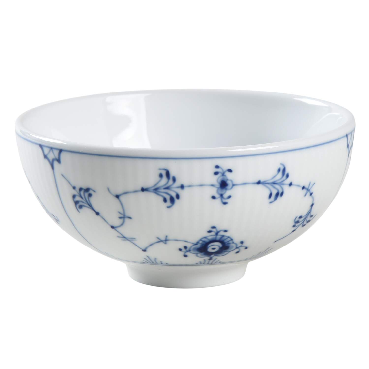Blue Fluted Plain (No Trim) Rice Bowl by Royal Copenhagen-1