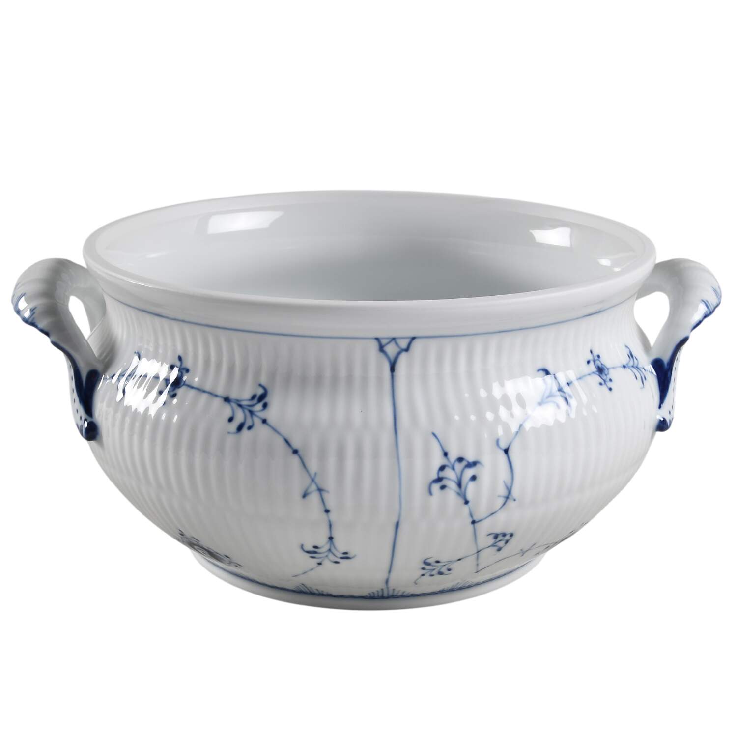 Blue Fluted Plain (No Trim) Tureen No Lid by Royal Copenhagen-1