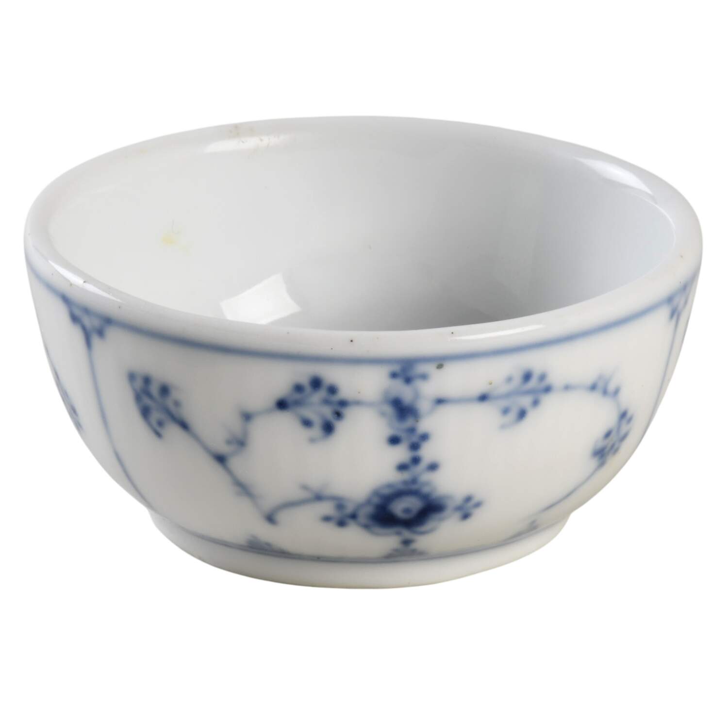 Blue Fluted Plain (No Trim) Individual Open Sugar Bowl by Royal Copenhagen-1
