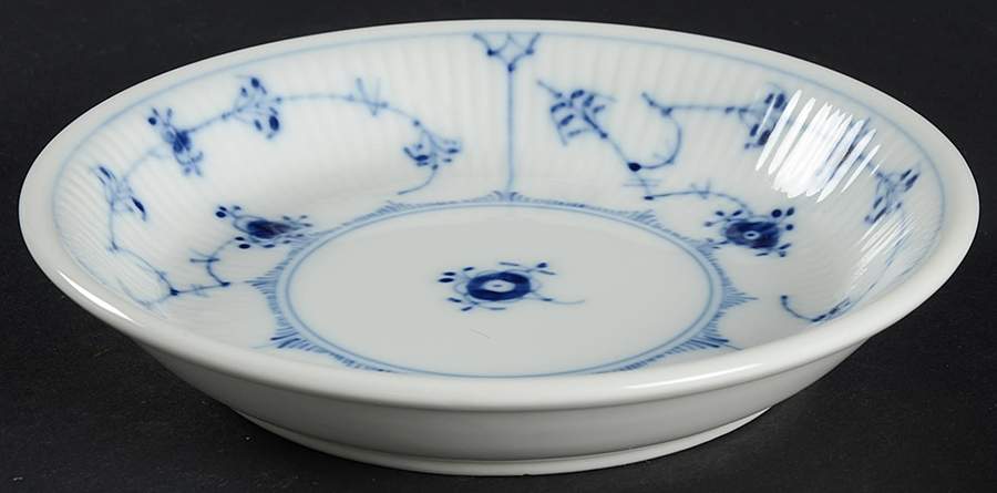 Blue Fluted Plain (No Trim) Fruit/Dessert (Sauce) Bowl by Royal Copenhagen-1