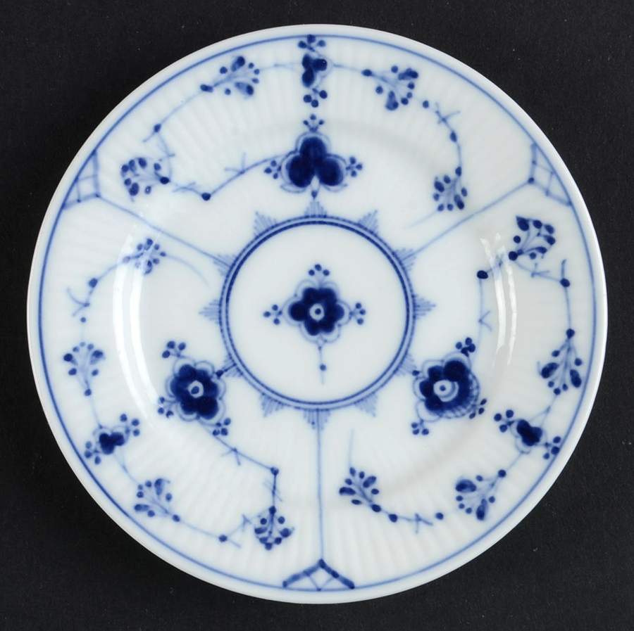 Blue Fluted Plain (No Trim) Miniature Plate by Royal Copenhagen-1