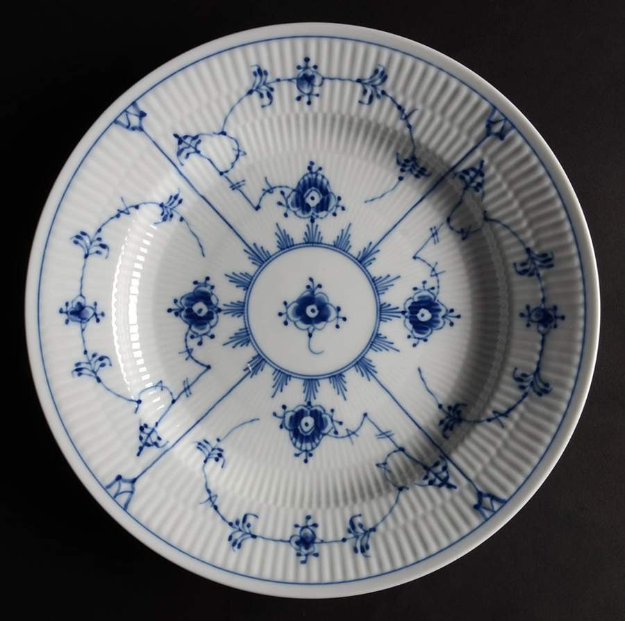 Blue Fluted Plain (No Trim) Dinner Plate by Royal Copenhagen-1
