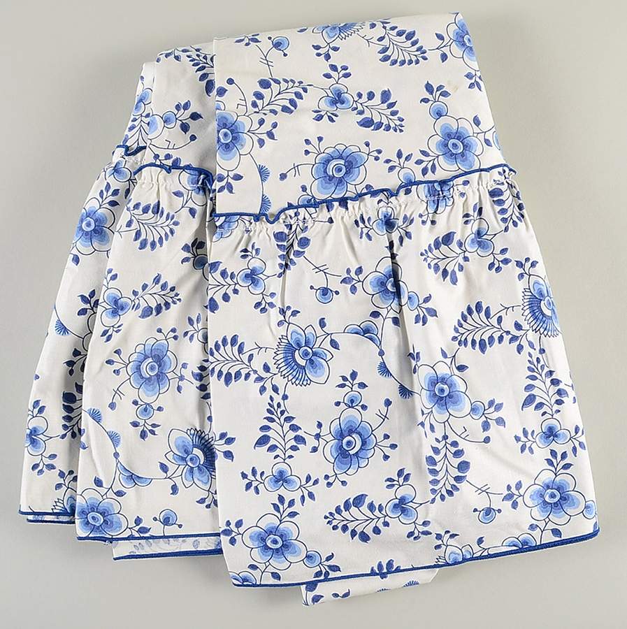 Blue Fluted Plain (No Trim) 70" Round Tablecloth by Royal Copenhagen-1