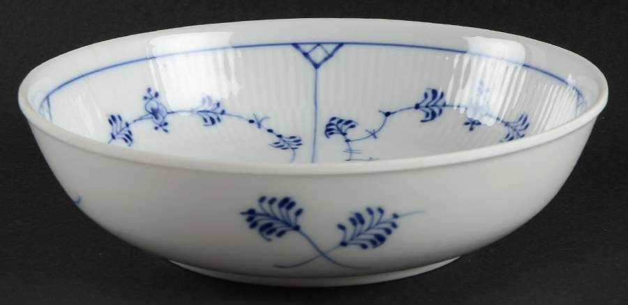 Blue Fluted Plain (No Trim) 7" Round Vegetable Bowl by Royal Copenhagen-1