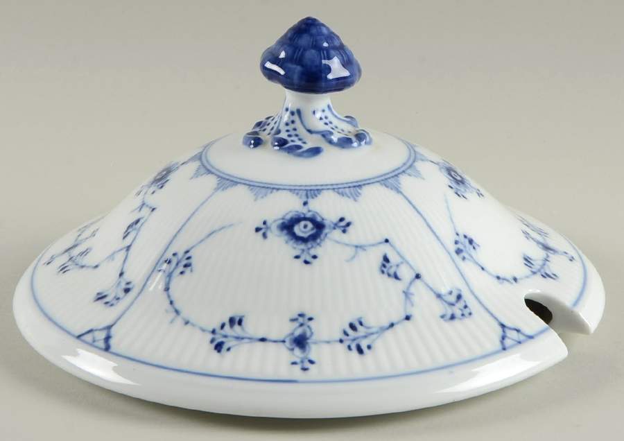 Blue Fluted Plain (No Trim) Lid for Tureen by Royal Copenhagen-1