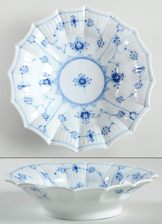 Blue Fluted Plain (No Trim) Bon Bon by Royal Copenhagen-1