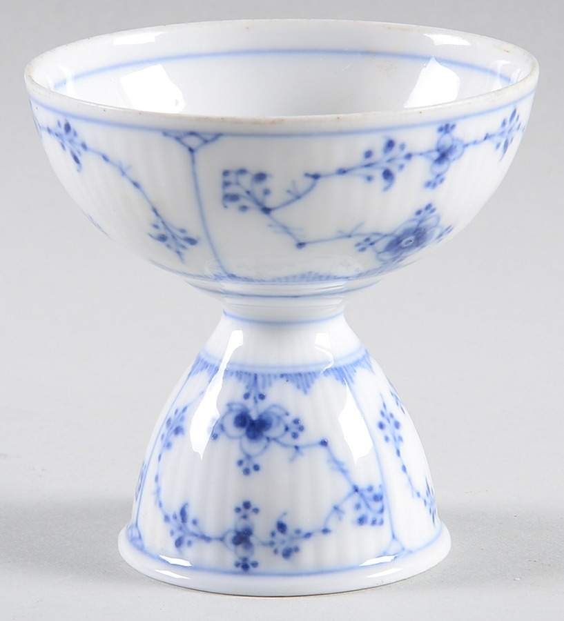 Blue Fluted Plain (No Trim) Single Egg Cup by Royal Copenhagen-1