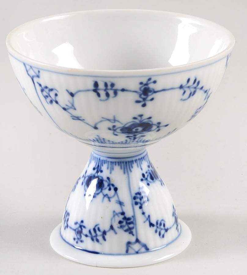 Blue Fluted Plain (No Trim) China Sherbet by Royal Copenhagen-1