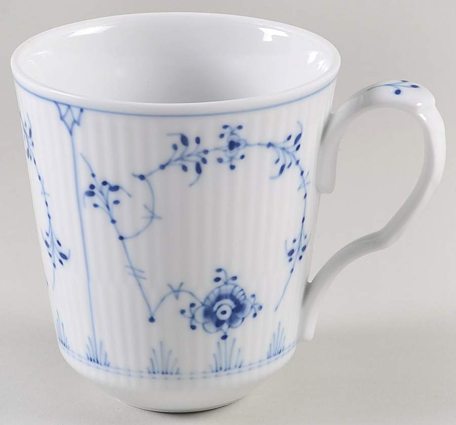 Blue Fluted Plain (No Trim) Mug by Royal Copenhagen-1
