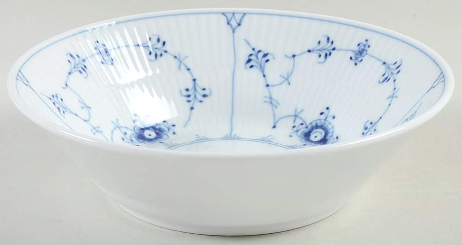 Blue Fluted Plain (No Trim) Dessert Bowl by Royal Copenhagen-1