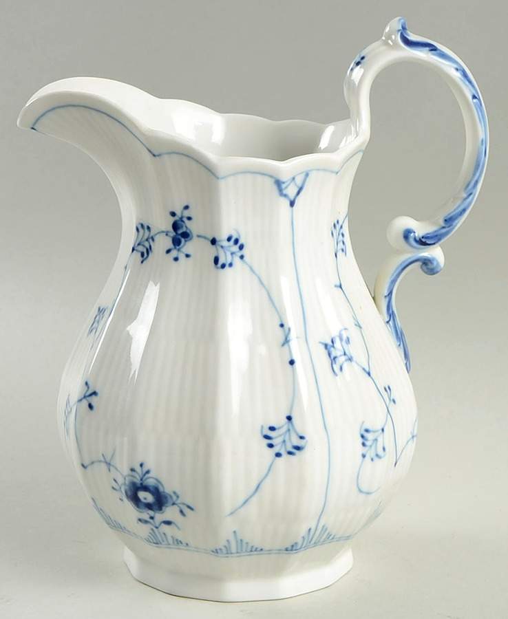 Blue Fluted Plain (No Trim) 38 Oz Pitcher by Royal Copenhagen-1