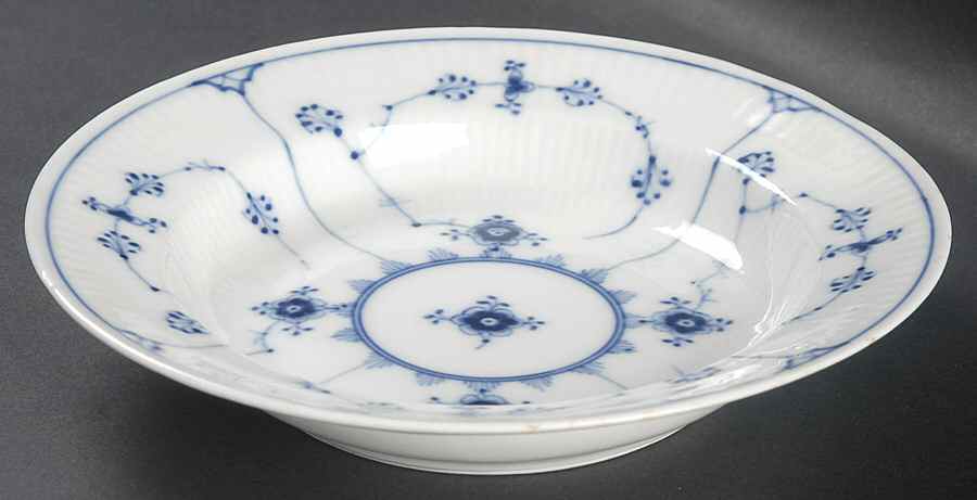 Blue Fluted Plain (No Trim) Rim Soup Bowl by Royal Copenhagen-1