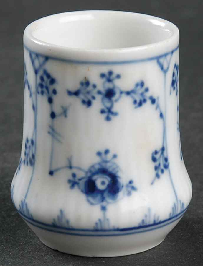 Blue Fluted Plain (No Trim) Toothpick Holder by Royal Copenhagen-1
