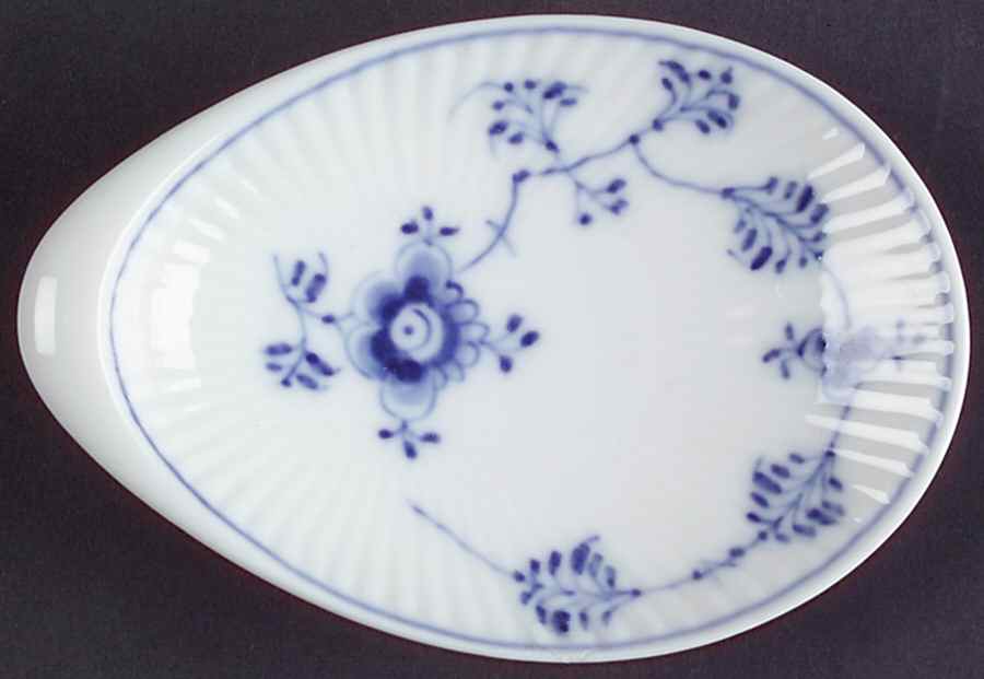 Blue Fluted Plain (No Trim) 4" Ashtray by Royal Copenhagen-1