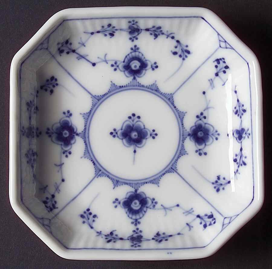 Blue Fluted Plain (No Trim) 4" Ashtray by Royal Copenhagen-1