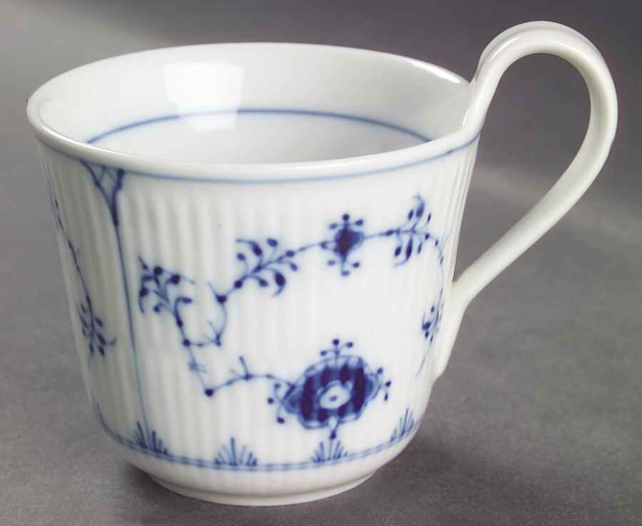 Blue Fluted Plain (No Trim) Breakfast Cup by Royal Copenhagen-1