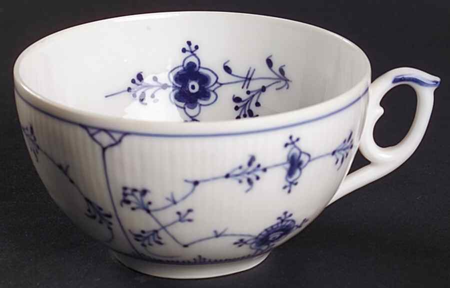 Blue Fluted Plain (No Trim) Breakfast Cup by Royal Copenhagen-1
