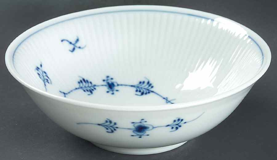 Blue Fluted Plain (No Trim) Coupe Cereal Bowl by Royal Copenhagen-1