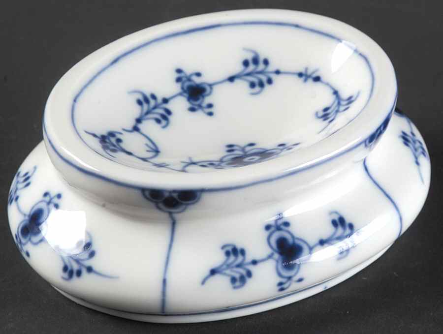 Blue Fluted Plain (No Trim) Paperweight by Royal Copenhagen-1