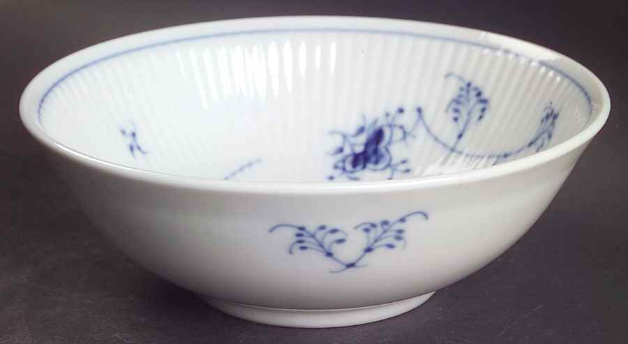 Blue Fluted Plain (No Trim) Soup/Cereal Bowl by Royal Copenhagen-1