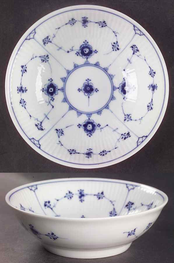 Blue Fluted Plain (No Trim) Soup/Cereal Bowl by Royal Copenhagen-1