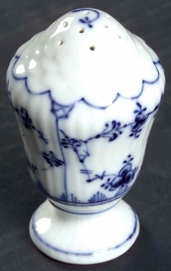 Blue Fluted Plain (No Trim) Salt Shaker by Royal Copenhagen-1