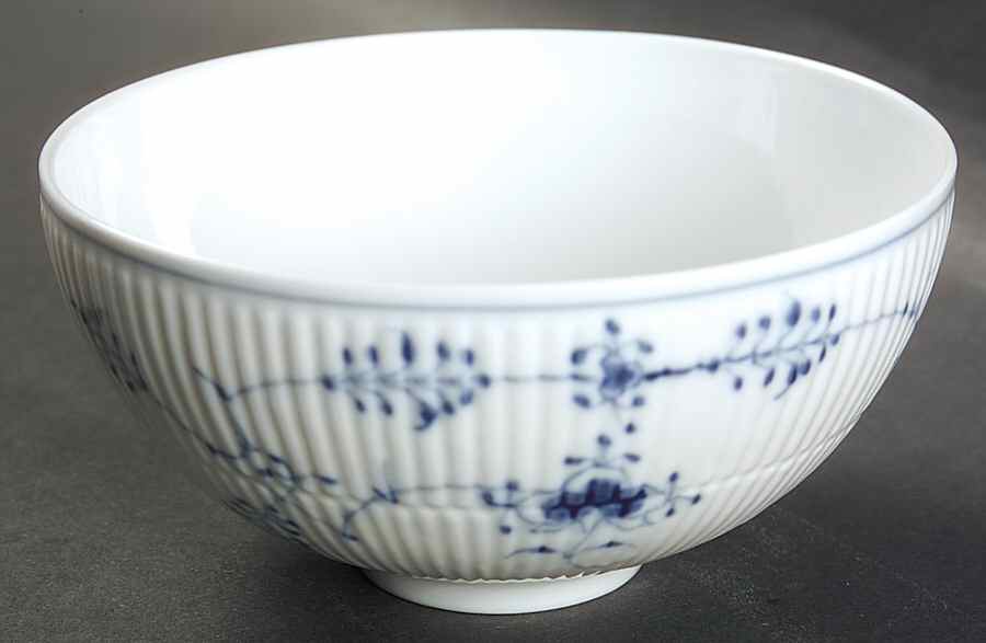Blue Fluted Plain (No Trim) Rice Bowl by Royal Copenhagen-1