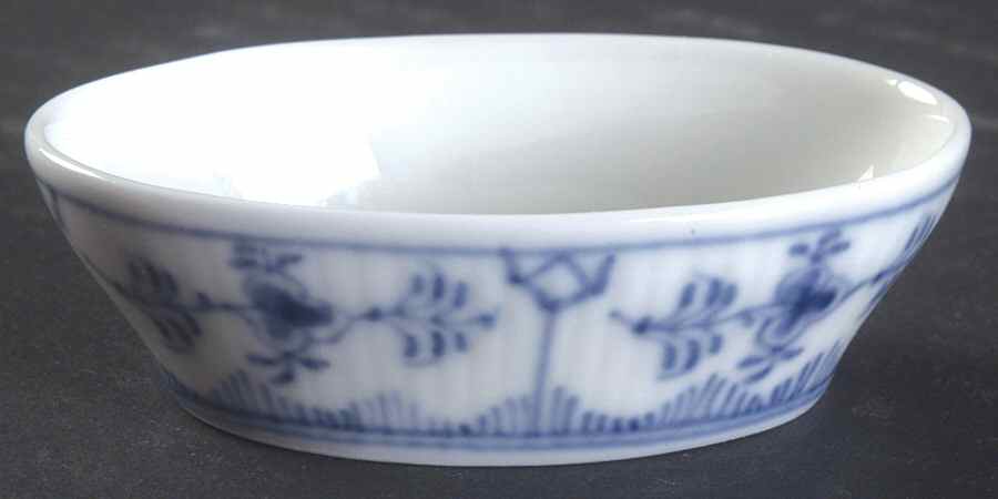 Blue Fluted Plain (No Trim) Salt Dip by Royal Copenhagen-1