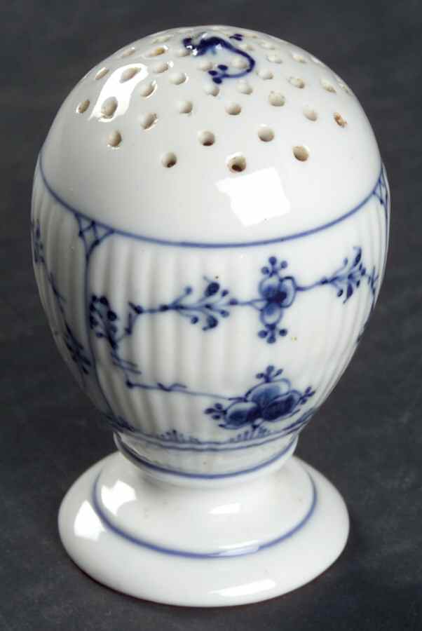 Blue Fluted Plain (No Trim) Salt Shaker by Royal Copenhagen-1