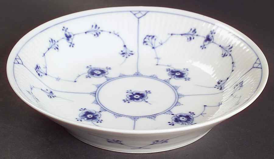 Blue Fluted Plain (No Trim) Coupe Soup Bowl by Royal Copenhagen-1