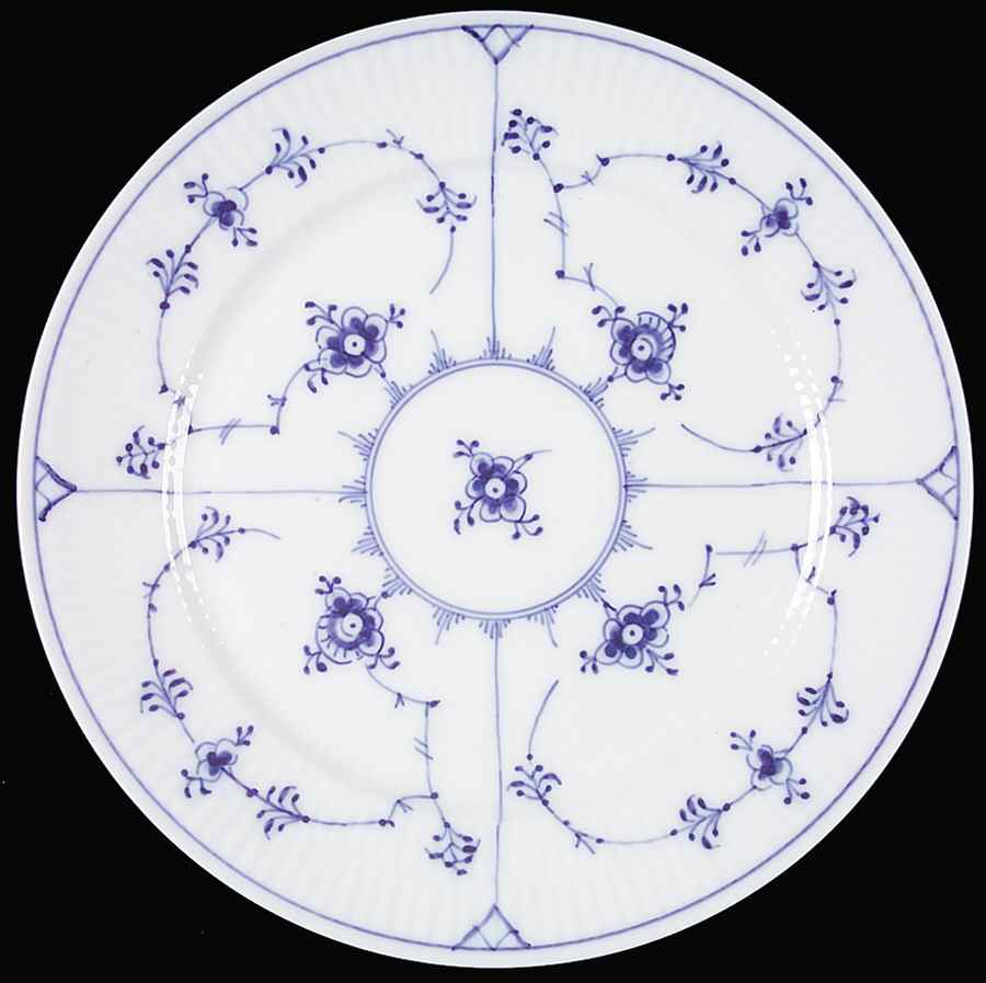 Blue Fluted Plain (No Trim) Salad Plate by Royal Copenhagen-1