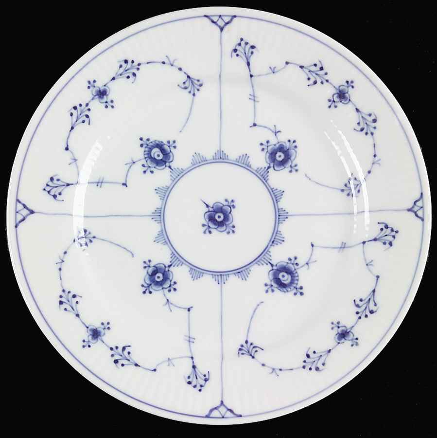 Blue Fluted Plain (No Trim) Salad Plate by Royal Copenhagen-1
